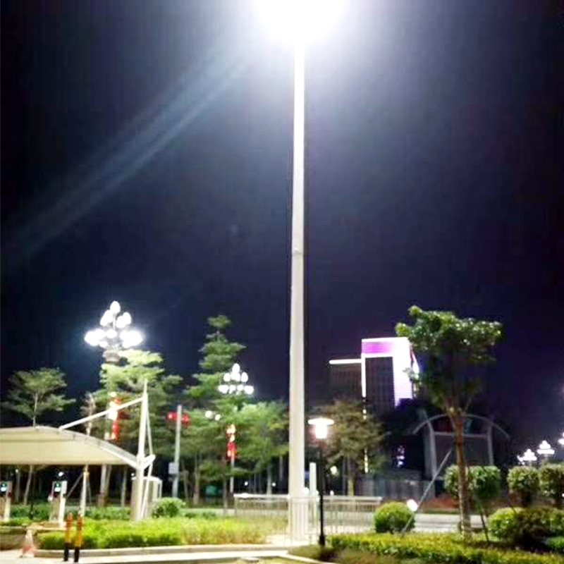 廣場25米高桿燈安裝